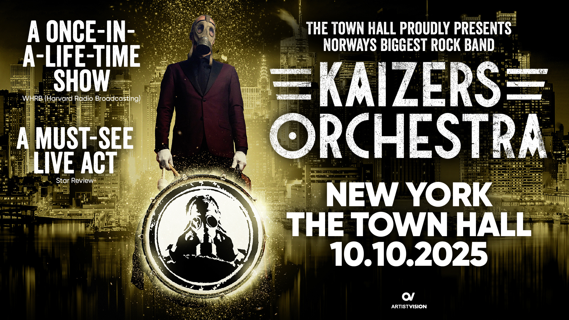 The Town Hall Presents Kaizers Orchestra • The Town Hall