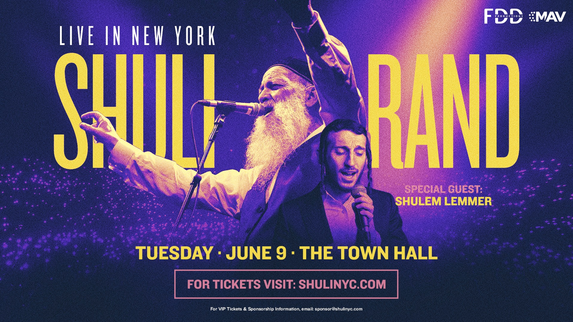 Shuli Ed Shuli Rand And Shulem Lemmer • The Town Hall